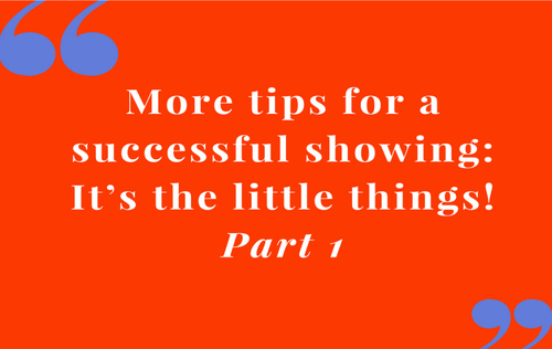 Tips For A Successful Showing